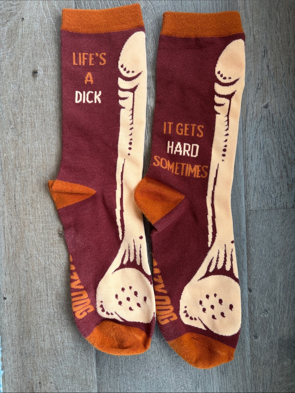 Life’s a Dick novelty/gag gift socks